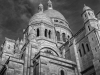 Paris Montmartre Streetlife und Architektur in schwarz-weiss