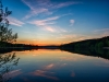 Sonnenuntergang im fränkischen Seenland / Brombachsee in Bayern