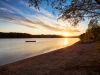 Sonnenuntergang im fränkischen Seenland / Brombachsee in Bayern