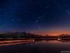 Stars and lake